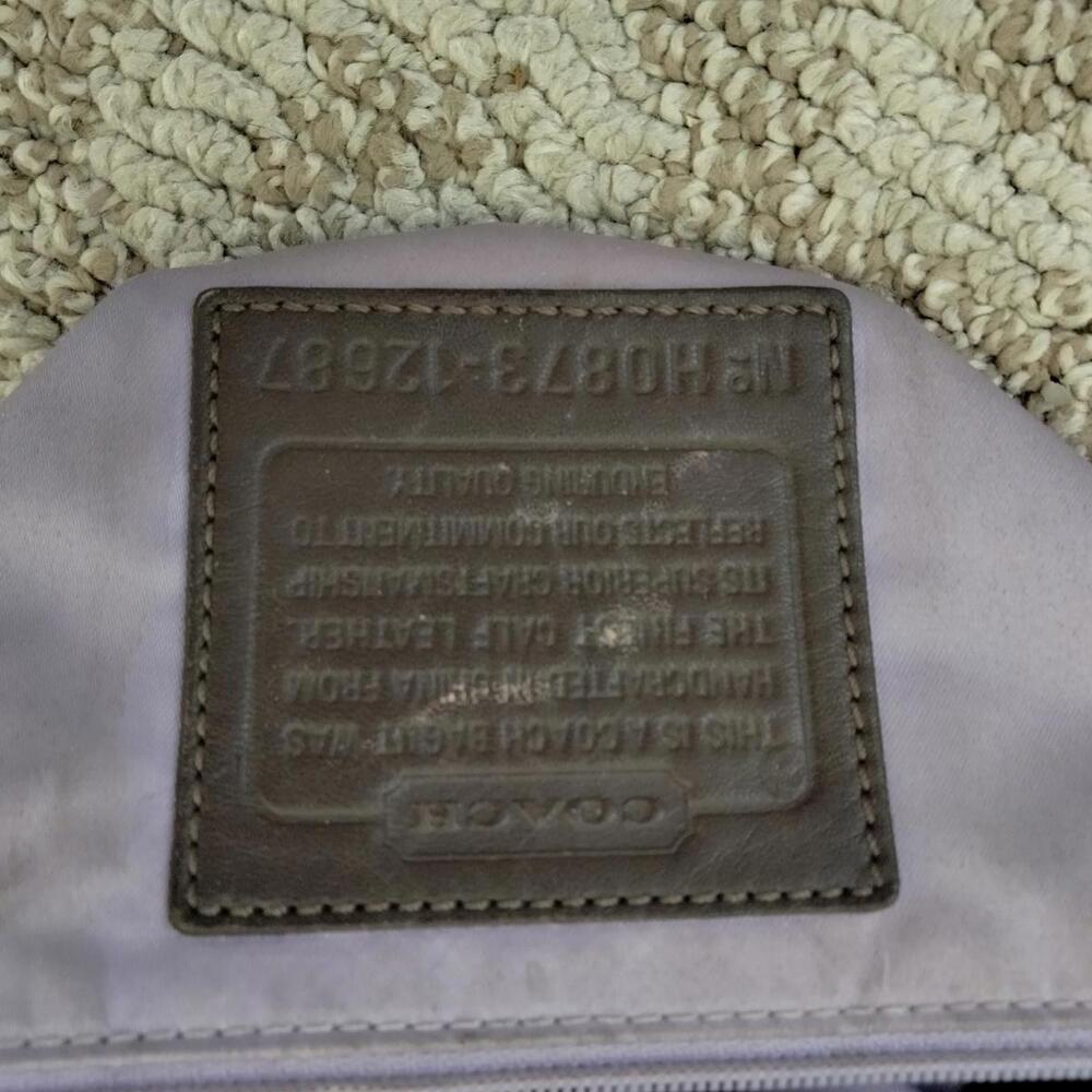 Coach Soho Large Hobo 12687 Deep Plum Purple Patent Leather Shoulder Bag Y2K - Picture 6 of 9